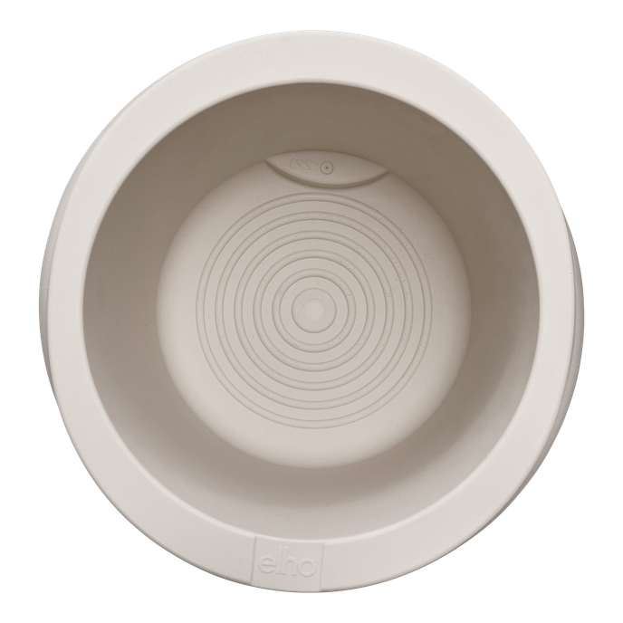 swirl 37cm linen white